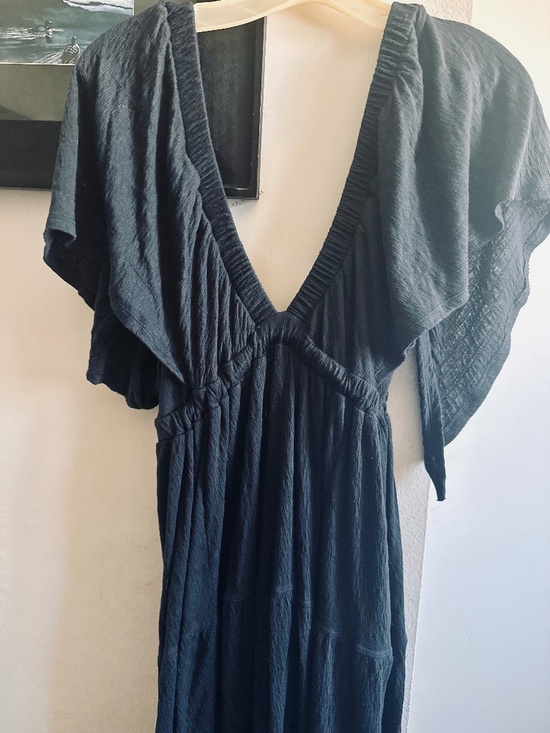 Free People Dresses & Skirts - Free People Black Bohemian Style Maxi Dress
